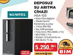 KUMTEL HSA-103 DEPOSUZ SU ARITMA CİHAZI KUMTEL HSA-103 DEPOSUZ SU ARITMA CİHAZI